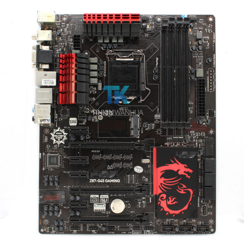 MSI Z87-G45 GAMING 32G Original Killer Motherboard LGA 1150 i3 i